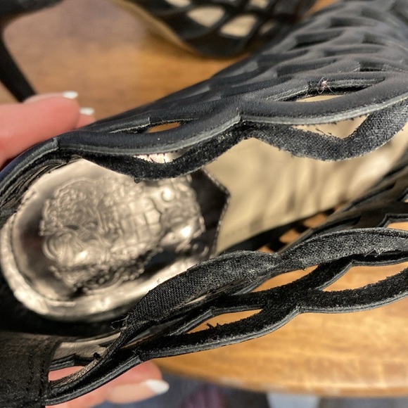 Vince Camuto Leather Fontanela Sexy Sleek Bootie Black Size 6.5 - Picture 13 of 16